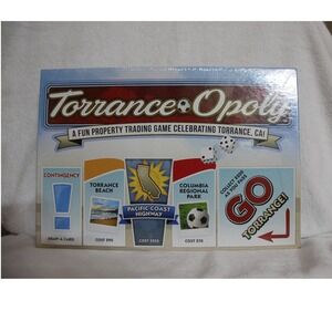 Torrance-Opoly Board Game Late for the Sky Torrance California New Sealed